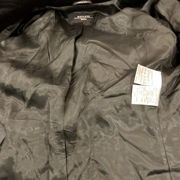 EUC Max Mara black velvet high neck button front jacket - Picture 8 of 12